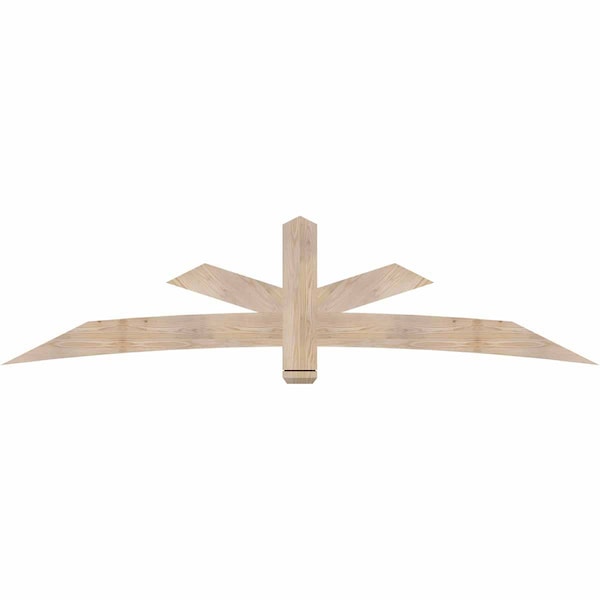 Ekena Millwork Alberta Smooth Timber Gable Bracket, Douglas Fir, 96"W x 24"H x 1 1/2"D x 5 1/2"F, 6/12 Pitch GBW096X24X0206ALB00SDF - main